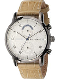 Buy Shop Tommy Hilfiger Kane White Dial Beige Leather Strap Watch for Men - 1710399 USA Online