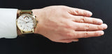 Buy Shop Tommy Hilfiger Kane White Dial Gold Mesh Bracelet Watch for Men - 1710403 USA Online