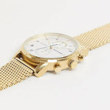 Buy Shop Tommy Hilfiger Kane White Dial Gold Mesh Bracelet Watch for Men - 1710403 USA Online