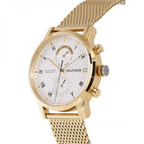Buy Shop Tommy Hilfiger Kane White Dial Gold Mesh Bracelet Watch for Men - 1710403 USA Online