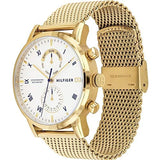 Buy Shop Tommy Hilfiger Kane White Dial Gold Mesh Bracelet Watch for Men - 1710403 USA Online