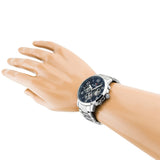 Buy Shop Tommy Hilfiger Keagan Blue Dial Silver Steel Strap Watch for Men - 1791293 USA Online