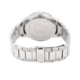 Buy Shop Tommy Hilfiger Keagan Blue Dial Silver Steel Strap Watch for Men - 1791293 USA Online