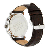 Buy Shop Tommy Hilfiger Keagan Chronograph Blue Dial Brown Leather Strap Watch for Men - 1791290 USA Online