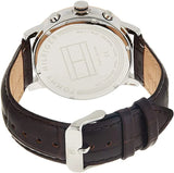 Buy Shop Tommy Hilfiger Keagan Chronograph Blue Dial Brown Leather Strap Watch for Men - 1791290 USA Online