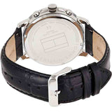 Buy Shop Tommy Hilfiger Keagan Quartz Grey Dial Black Leather Strap Watch for Men - 1791289 USA Online