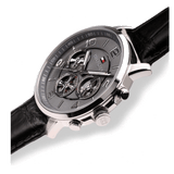 Buy Shop Tommy Hilfiger Keagan Quartz Grey Dial Black Leather Strap Watch for Men - 1791289 USA Online