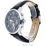 Buy Shop Tommy Hilfiger Keagan Quartz Grey Dial Black Leather Strap Watch for Men - 1791289 USA Online