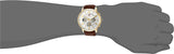 Buy Shop Tommy Hilfiger Keagan Quartz Silver Dial Brown Leather Strap Watch for Men - 1791291 USA Online