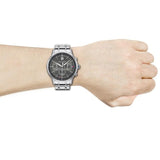 Buy Shop Tommy Hilfiger Kyle Chronograph Grey Dial Silver Steel Strap Watch for Men - 1791632 USA Online