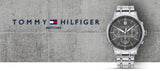 Buy Shop Tommy Hilfiger Kyle Chronograph Grey Dial Silver Steel Strap Watch for Men - 1791632 USA Online