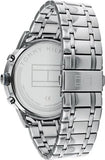 Buy Shop Tommy Hilfiger Kyle Chronograph Grey Dial Silver Steel Strap Watch for Men - 1791632 USA Online