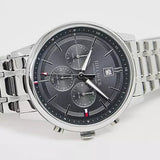 Buy Shop Tommy Hilfiger Kyle Chronograph Grey Dial Silver Steel Strap Watch for Men - 1791632 USA Online