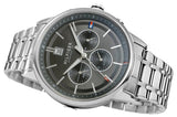 Buy Shop Tommy Hilfiger Kyle Chronograph Grey Dial Silver Steel Strap Watch for Men - 1791632 USA Online