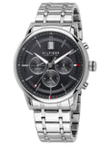 Buy Shop Tommy Hilfiger Kyle Chronograph Grey Dial Silver Steel Strap Watch for Men - 1791632 USA Online