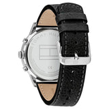 Buy Shop Tommy Hilfiger Kyle Quartz Black Dial Black Leather Strap Watch for Men - 1791630 USA Online