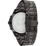 Buy Shop Tommy Hilfiger Kyle Quartz Blue Dial Black Steel Strap Watch for Men - 1791633 USA Online