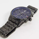 Buy Shop Tommy Hilfiger Kyle Quartz Blue Dial Black Steel Strap Watch for Men - 1791633 USA Online