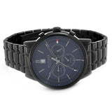 Buy Shop Tommy Hilfiger Kyle Quartz Blue Dial Black Steel Strap Watch for Men - 1791633 USA Online