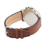 Buy Shop Tommy Hilfiger Landon Chronograph White Dial Brown Leather Strap Watch for Men - 1791531 USA Online