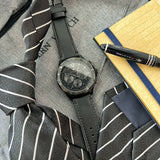 Buy Shop Tommy Hilfiger Lars Chronograph Black Dial Black Leather Strap Watch For Men - 1792062 USA Online