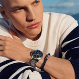 Buy Shop Tommy Hilfiger Lars Chronograph Black Dial Black Leather Strap Watch For Men - 1792062 USA Online