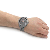 Buy Shop Tommy Hilfiger Lars Chronograph Black Dial Black Steel Strap Watch For Men - 1792061 USA Online