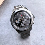Buy Shop Tommy Hilfiger Lars Chronograph Black Dial Black Steel Strap Watch For Men - 1792061 USA Online