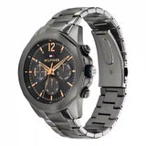 Buy Shop Tommy Hilfiger Lars Chronograph Black Dial Black Steel Strap Watch For Men - 1792061 USA Online