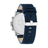 Buy Shop Tommy Hilfiger Lars Chronograph Blue Dial Blue Leather Strap Watch For Men - 1792063 USA Online
