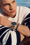 Buy Shop Tommy Hilfiger Lars Chronograph Blue Dial Silver Steel Strap Watch For Men - 1792059 USA Online