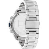 Buy Shop Tommy Hilfiger Lars Chronograph Blue Dial Silver Steel Strap Watch For Men - 1792059 USA Online