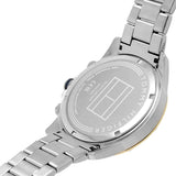 Buy Shop Tommy Hilfiger Lars Chronograph Blue Dial Silver Steel Strap Watch For Men - 1792059 USA Online