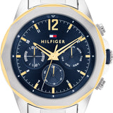 Buy Shop Tommy Hilfiger Lars Chronograph Blue Dial Silver Steel Strap Watch For Men - 1792059 USA Online