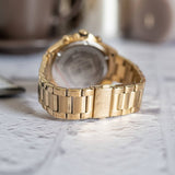 Buy Shop Tommy Hilfiger Lars Chronograph Gold Dial Gold Steel Strap Watch For Men - 1792060 USA Online