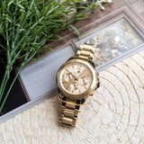 Buy Shop Tommy Hilfiger Lars Chronograph Gold Dial Gold Steel Strap Watch For Men - 1792060 USA Online