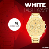Buy Shop Tommy Hilfiger Lars Chronograph Gold Dial Gold Steel Strap Watch For Men - 1792060 USA Online