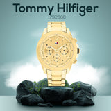 Buy Shop Tommy Hilfiger Lars Chronograph Gold Dial Gold Steel Strap Watch For Men - 1792060 USA Online