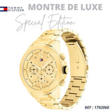 Buy Shop Tommy Hilfiger Lars Chronograph Gold Dial Gold Steel Strap Watch For Men - 1792060 USA Online