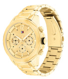 Buy Shop Tommy Hilfiger Lars Chronograph Gold Dial Gold Steel Strap Watch For Men - 1792060 USA Online