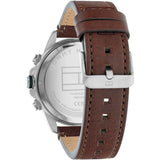 Buy Shop Tommy Hilfiger Lars Chronograph Green Dial Brown Leather Strap Watch For Men - 1792064 USA Online