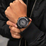Buy Shop Tommy Hilfiger Larson Chronograph Black Dial Black Rubber Strap Watch For Men - 1791921 USA Online