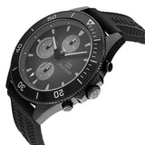 Buy Shop Tommy Hilfiger Larson Chronograph Black Dial Black Rubber Strap Watch For Men - 1791921 USA Online