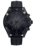 Buy Shop Tommy Hilfiger Larson Chronograph Black Dial Black Rubber Strap Watch For Men - 1791921 USA Online