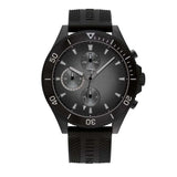 Buy Shop Tommy Hilfiger Larson Chronograph Black Dial Black Rubber Strap Watch For Men - 1791921 USA Online