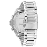 Buy Shop Tommy Hilfiger Larson Chronograph Blue Dial Silver Steel Strap Watch For Men - 1791917 USA Online