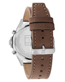 Buy Shop Tommy Hilfiger Larson Chronograph Green Dial Brown Leather Strap Watch For Men - 1791983 USA Online