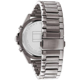 Buy Shop Tommy Hilfiger Larson Chronograph Grey Dial Silver Steel Strap Watch For Men - 1791918 USA Online