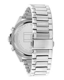 Buy Shop Tommy Hilfiger Larson Multifunction Black Dial Silver Steel Strap Watch For Men - 1791916 USA Online