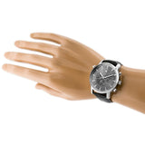 Buy Shop Tommy Hilfiger Harrison Chronograph Black Dial Black Leather Strap Watch for Men - 1790875 USA Online
